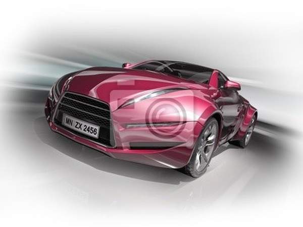 Фотообои "Красный спортивный автомобиль" артикул 10002279