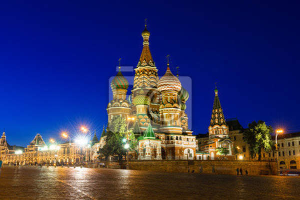 Фотообои - Ночная Москва артикул 10006294
