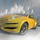 Фотообои на стену с желтым спорткаром