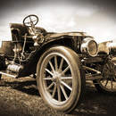 Ретро-фото с ретро-автомобилем