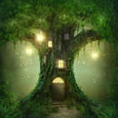 Сказочные фотообои на стену - Дом феи