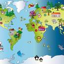 Фотообои - Детская карта