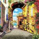 Красивый дворик в цветах