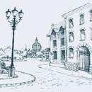 Улица. Фонарь. Рисунок