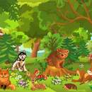 Фотообои - Звери в лесу